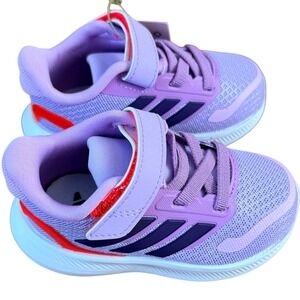 Adidas Runfalcon 5 EL Toddler Girls Shoes Purple Running JQ5669 Size 5K